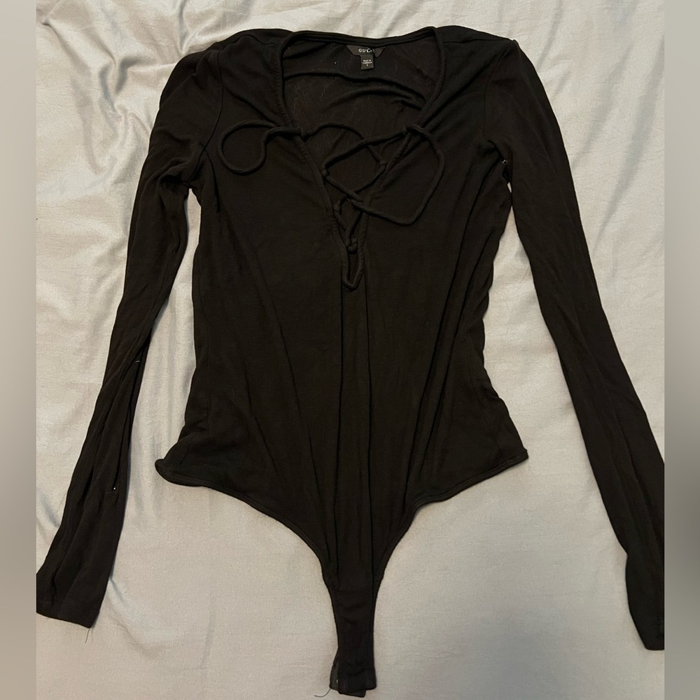 Lace up body suit